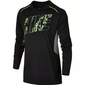 Nike GFX Legacy Dri Fit Mesh Training Long Sleeve Shirt Boys Size Large